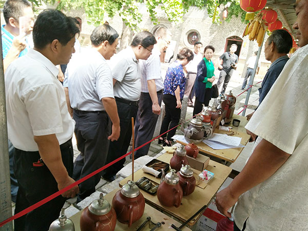 近日,在马家埠民俗馆举办’非物质文化遗产活动’’